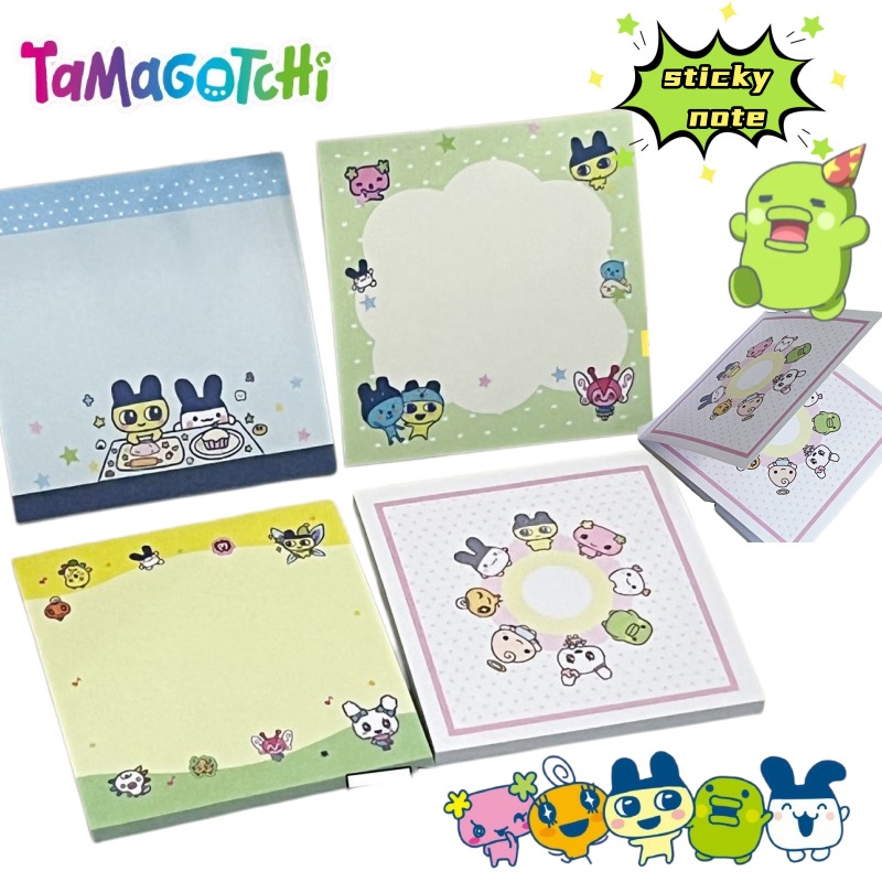 Graph Paper Pad - 4pcs Tamagotchi Mametchi Memetchi Cartoon Cute