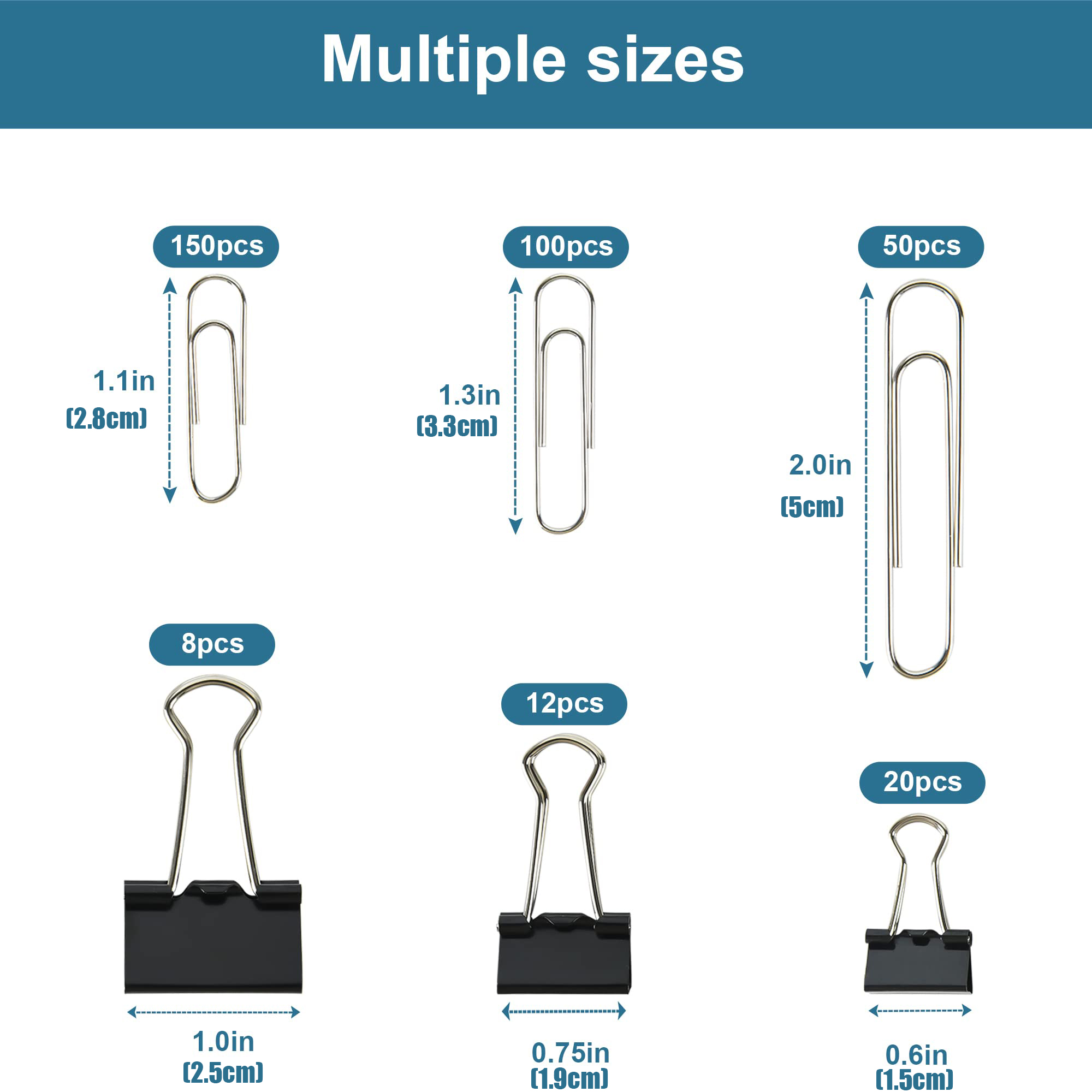 Assorted Size Binder Clips&Jum - Binder Clip Assorted review and price