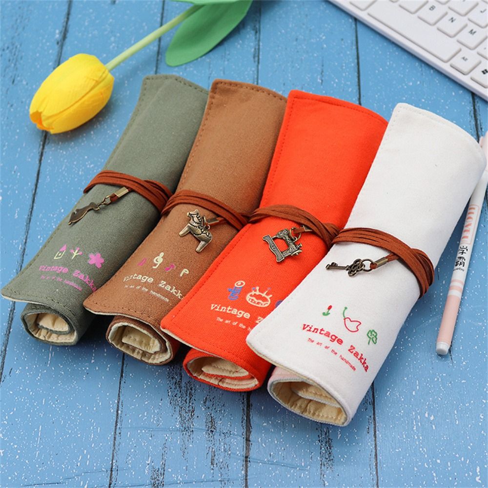 12 Holes Pencil Case Roller Pe - Pen Pouch Roll review and price