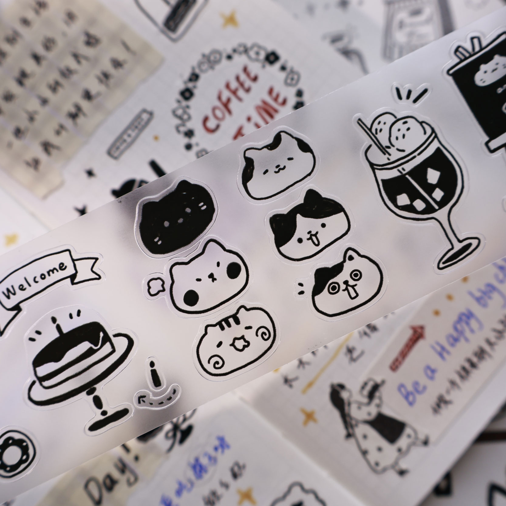 YiEr Studio Vintage Daily Cat' - Washi Tape Set review and price