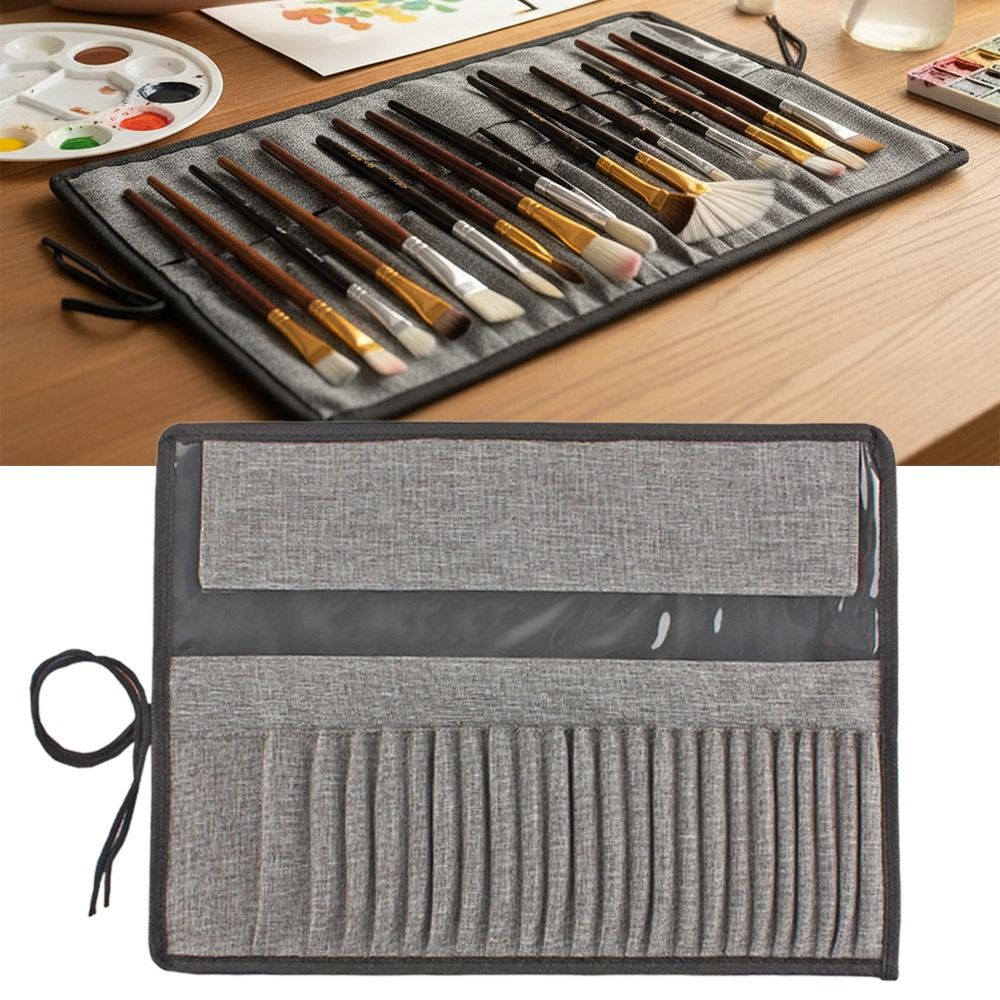 Durable Canvas Painting Brush  - Pen Pouch Roll review and price