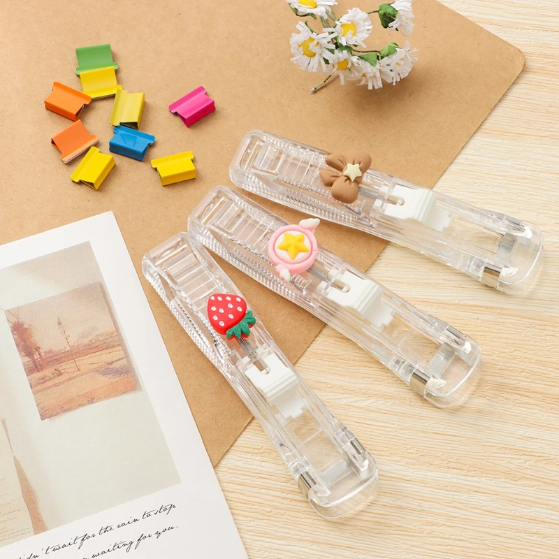 New Push Clip Stapler Staple R - Binder Clip Assorted review and price