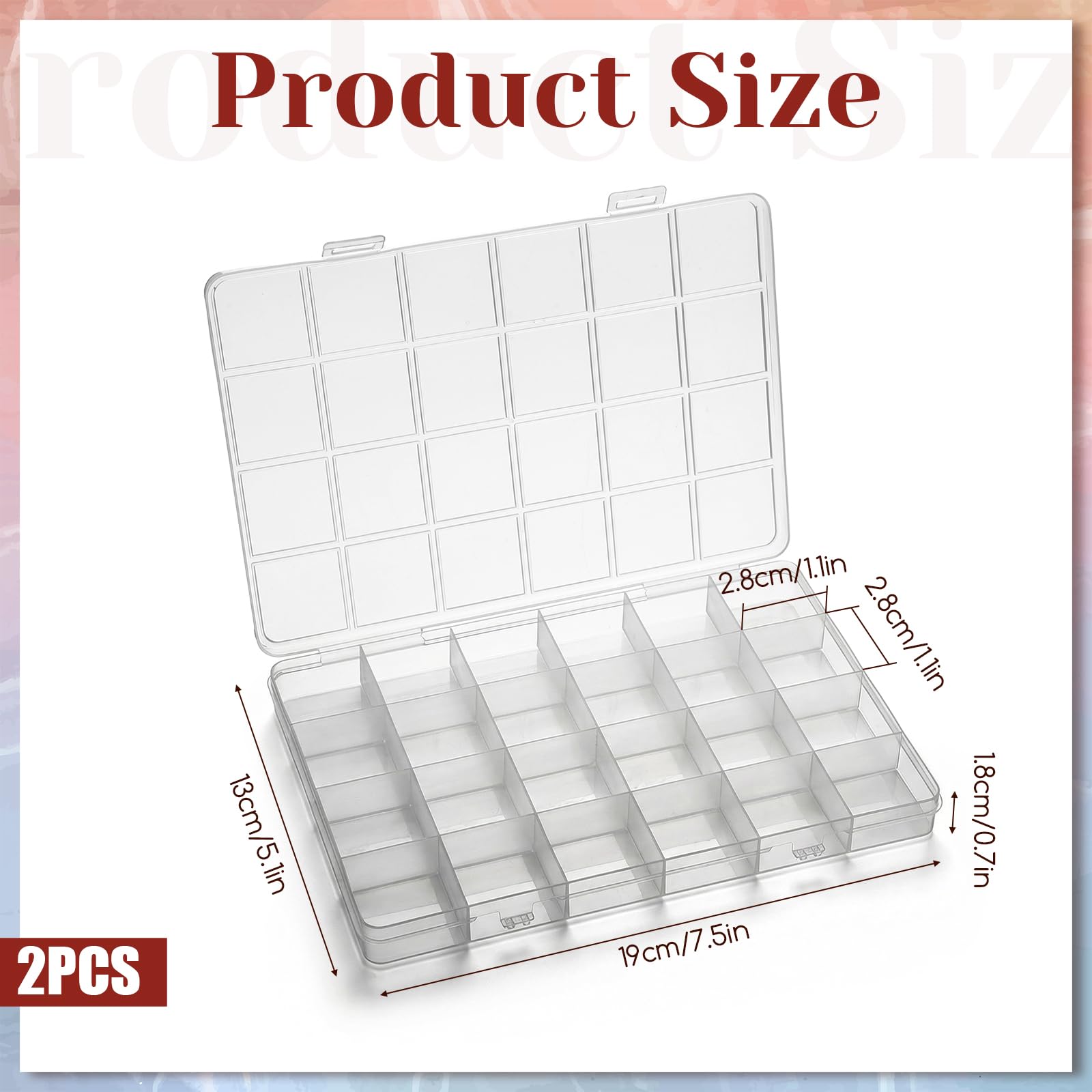 24-Grid Plastic Organizer Box  - Washi Tape Set review and price