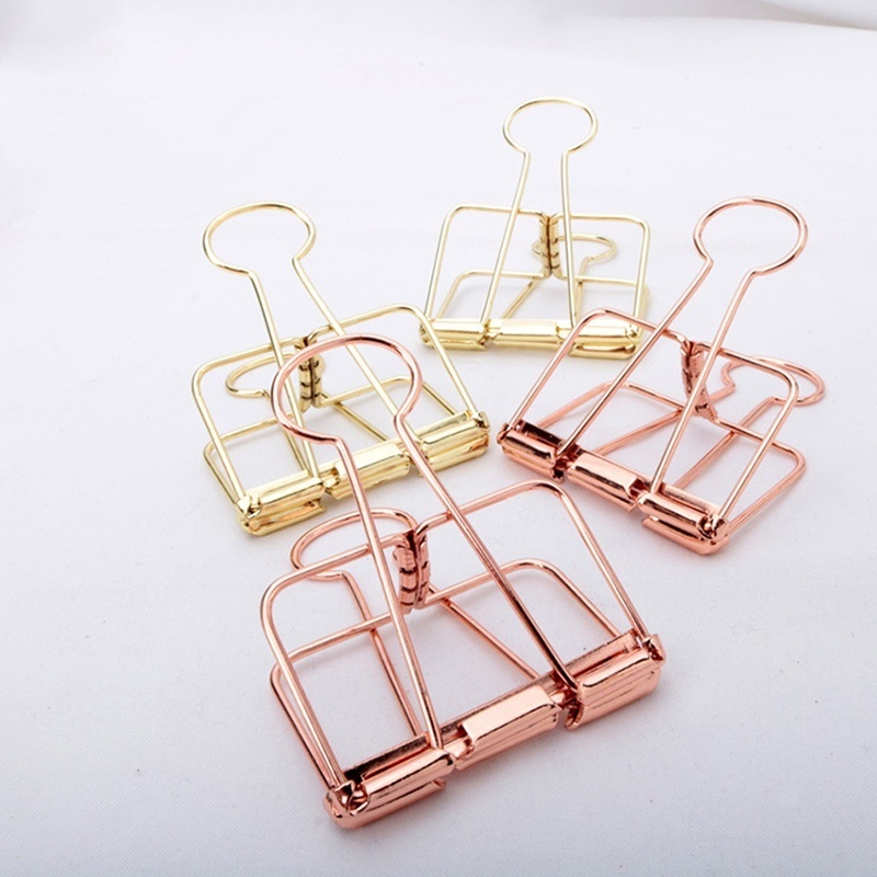 5Pcs Rosegold Binder Clips Pap - Binder Clip Assorted review and price