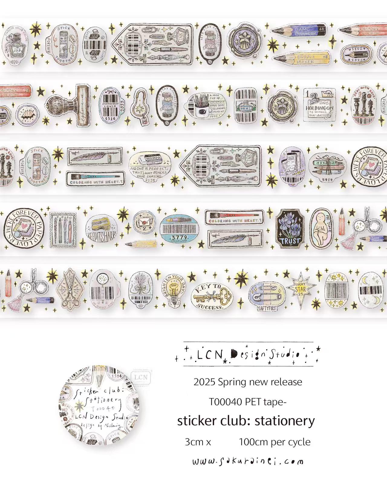 1 Loop LCN Vintage Sticker Clu - Washi Tape Set review and price