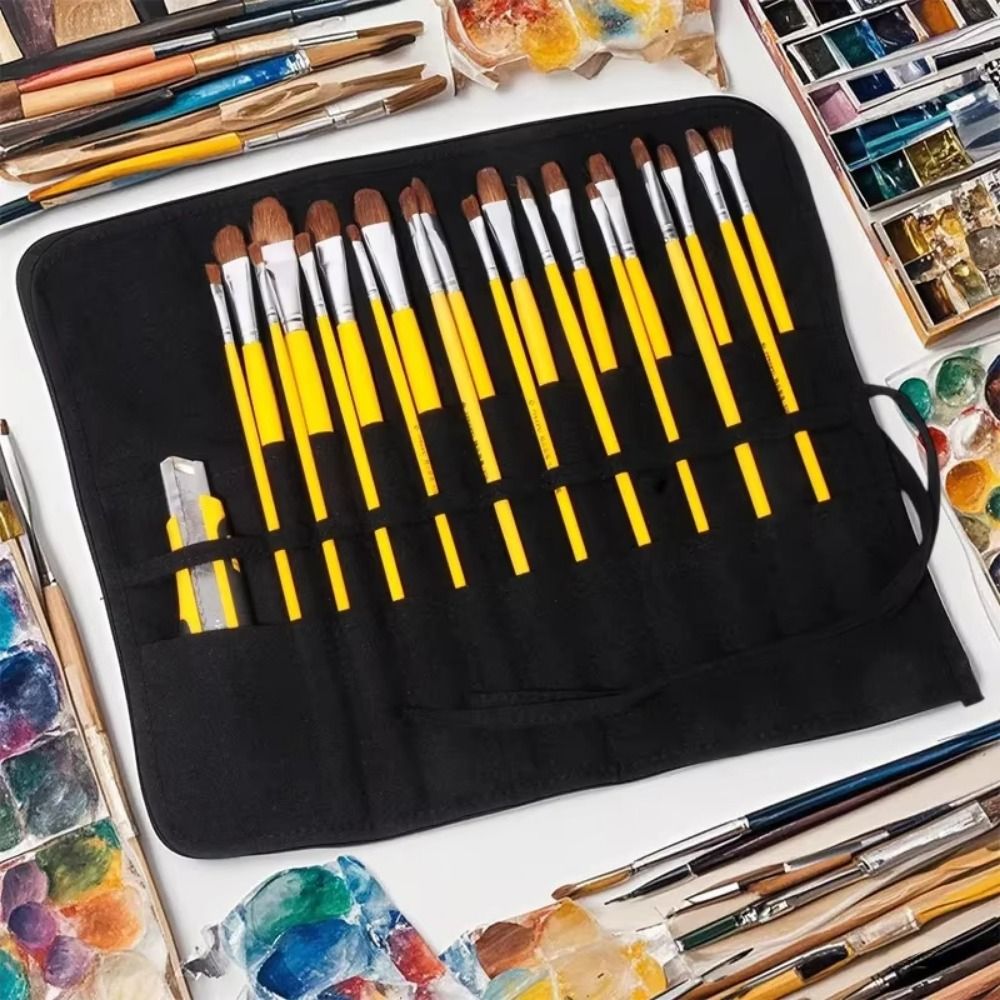 30 Slots Painting Brushes Stor - Pen Pouch Roll review and price